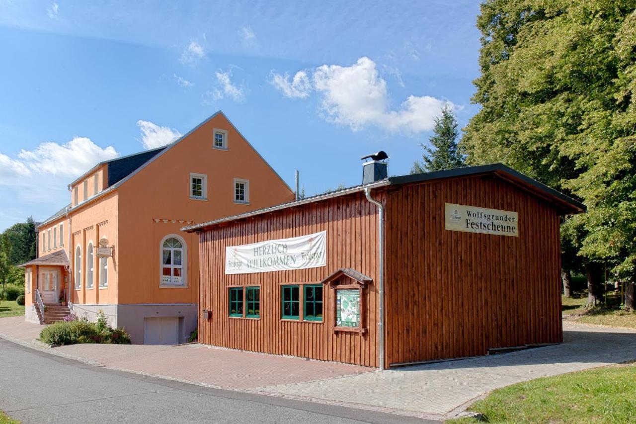 Hotel Landgasthof Wolfsgrund Dorfchemnitz Esterno foto